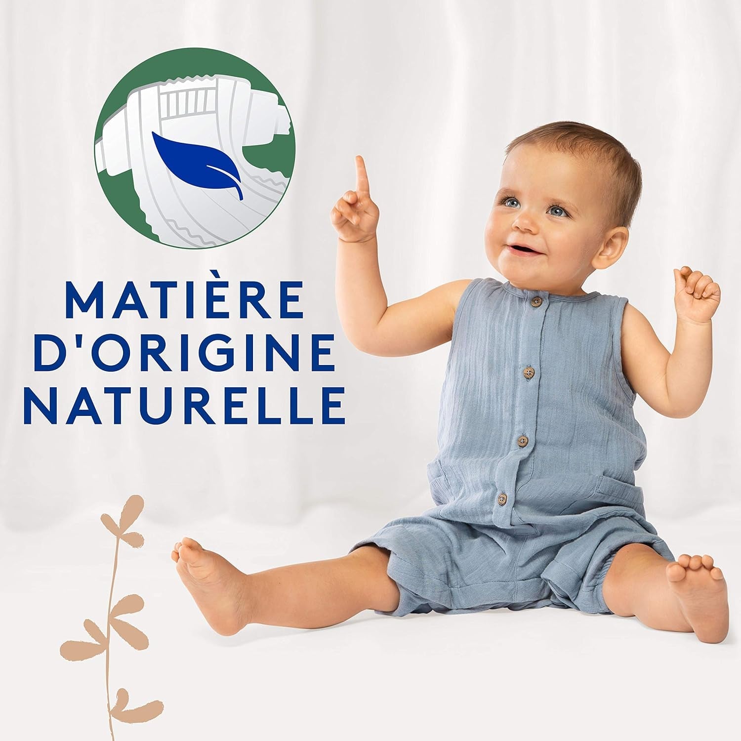 Douceur Naturelle – Storlek 3 blöjor (5-9 kg) 1 månadsförpackning – 172 blöjor