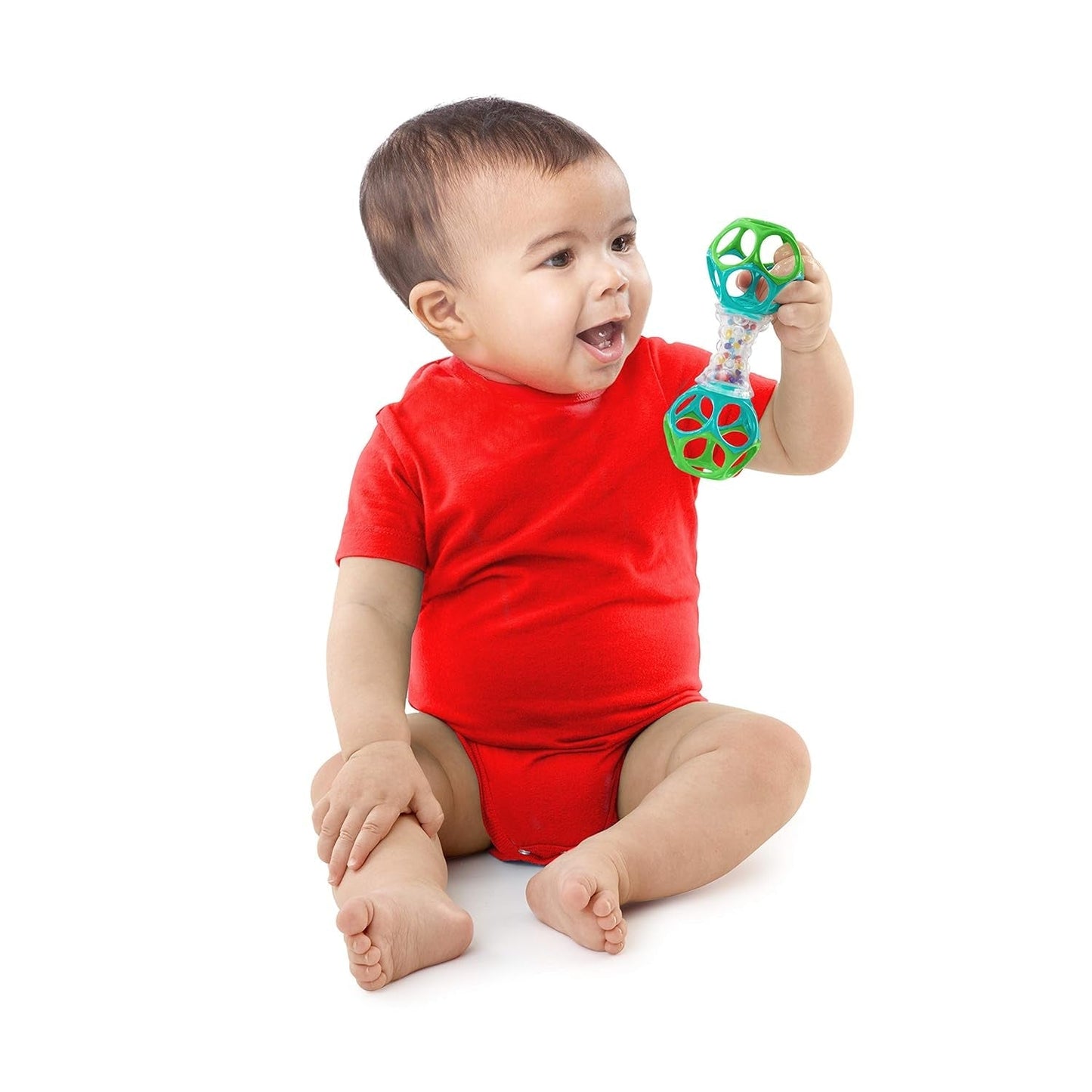 Bright Starts Little Shakers 6-delade presentset - Baby skallror & bitringar BPA-fri Lätt att fånga Unisex Newborn+