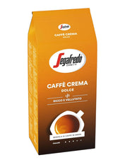 Segafredo Zanetti Caffè Crema Dolce - Hela bönor (1 kg-pack) - Lämplig för Caffè Crema - Lätt till medelrostade kaffebönor med mild och balanserad smak (2-pack)