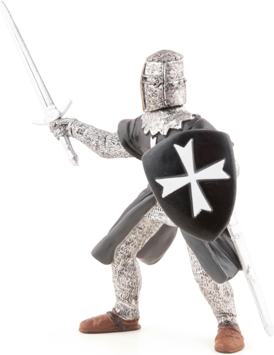 Papo -Handmålade - Figurer -Medeltida-Fantasi - Johannesriddare med svärd-39938-Samlarobjekt-För barn - Passar pojkar och flickor - Från 3 år Actionfigurer Naty Shop