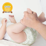 Bambino Mio återanvändbara babyservetter - Basic - Miljövänliga, Kemikaliefria, Dubbelsidiga, Tvättbara, 10-pack, Moln - Förpackningen kan variera