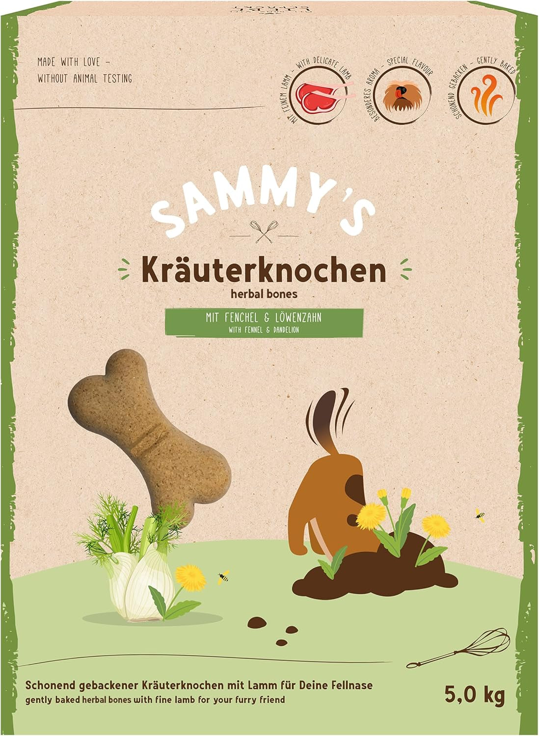 Sammys müslimynt | Krisiga bakade snacks för hundar | 5 kornmüslimynt till din stora lurviga vän (30 kg+) | 1 kg