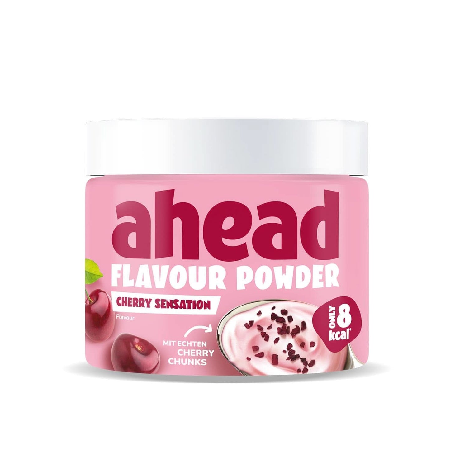 Ahead Flavor Pulver, Jordgubbschoklad 250 gram, 83 portioner Smaker Naty Shop Cherries
