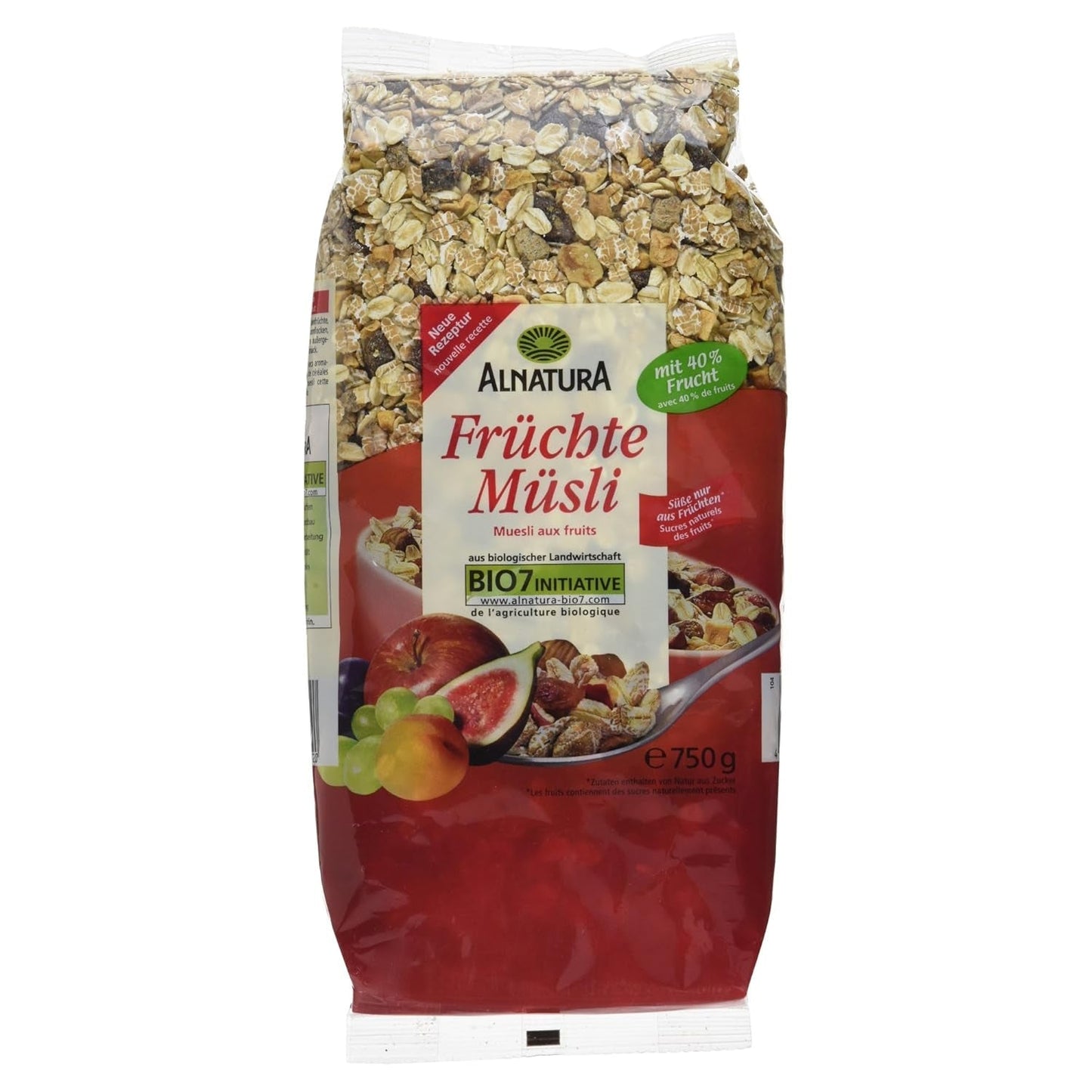 Müsli med ekologiska frukter, 750g