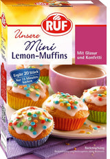 RUF Minimuffins med citron, bakmix med citronsmak, 350 gram Kitchen Naty Shop Lemon