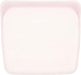 Stasher Bag Återanvändbar Premium Silikon Matpåse Smörgåspåse Klar Slitstark Ugn Diskmaskin Frys Säker Miljövänlig Lunchpåse Läcksäker 828ml Matförvaringslådor Naty Shop Rose Quartz