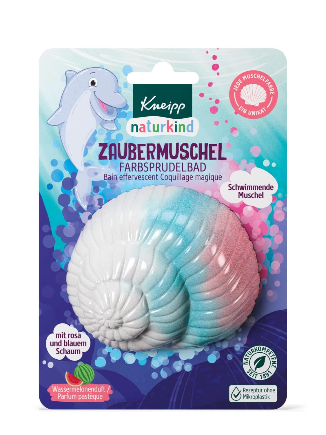 Kneipp Naturkind, badtillsats med värdefull druvkärneolja och avokado - flytande skal med melonsmak för magiskt nöje i badet - 1 st. Naty Shop dusch och bad