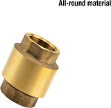 Gardena mellanventil i mässing: Envägsventil i massiv mässing, 42 mm (G 1 1/4 tum) gänga för anslutning till pumpar (7232-20)