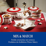 Villeroy & Boch - Winter Bakery Delight liten förvaringslåda, keramisk julkakalåda, jullåda, kaklåda, kaklåda, keramiklåda med lock, godisförvaring, förvaringslådor i premiumporslin Naty Shop