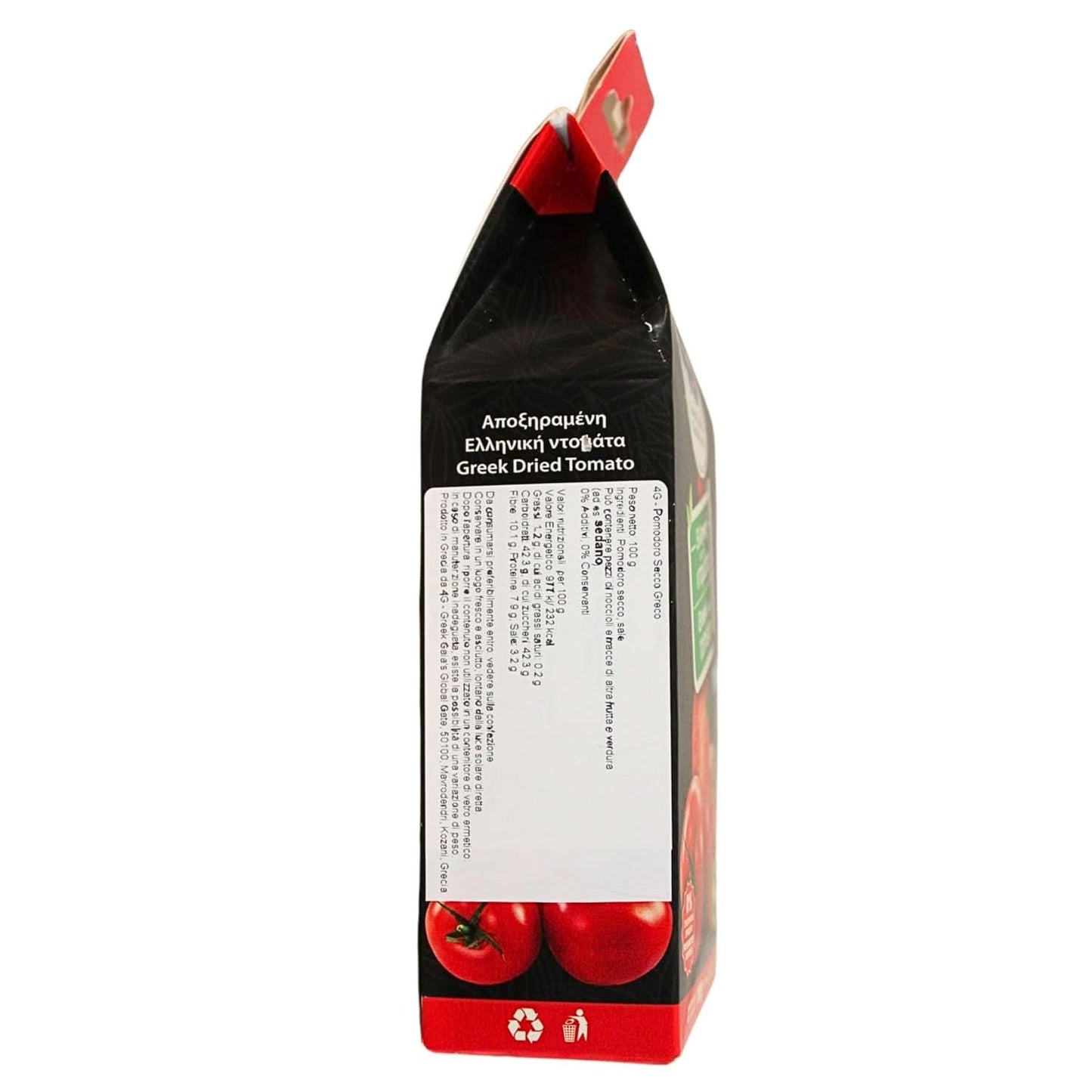 Torkade grekiska tomater, förpackning med 2 x 100 gram Naty Shop torkade produkter