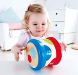 Hape Baby Drum | Rullande musikleksak för små att lära sig rytm och olika ljud, batteridriven, från 6 månader Baby Toys Naty Shop