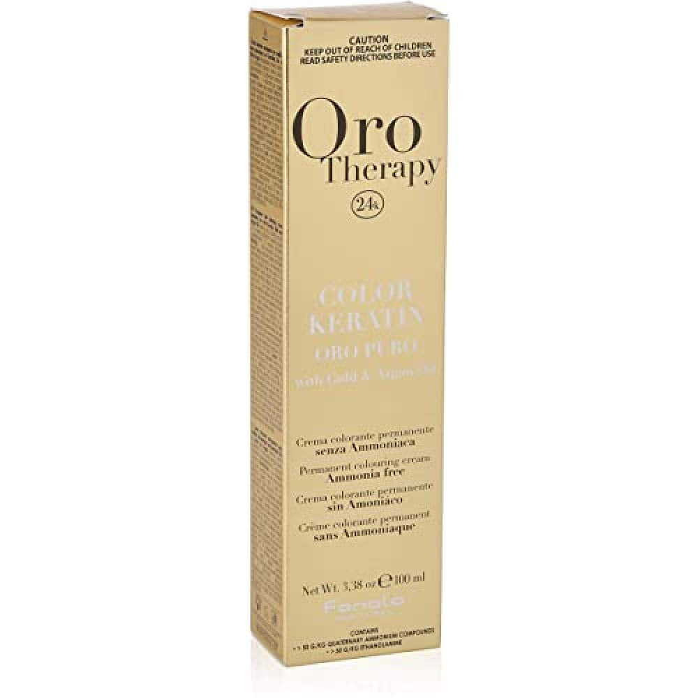 Fanola Oro Therapy Color Keratin 5.0 100ml Hårfärgning Naty Shop 7.14 Hasselnöt