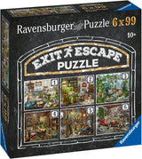 Ravensburger EXIT Puzzle - The Ghostly Manor House - 6X 99-bitars pussel för pusselälskande vuxna och barn från 10 år och uppåt Puzzle Naty Shop