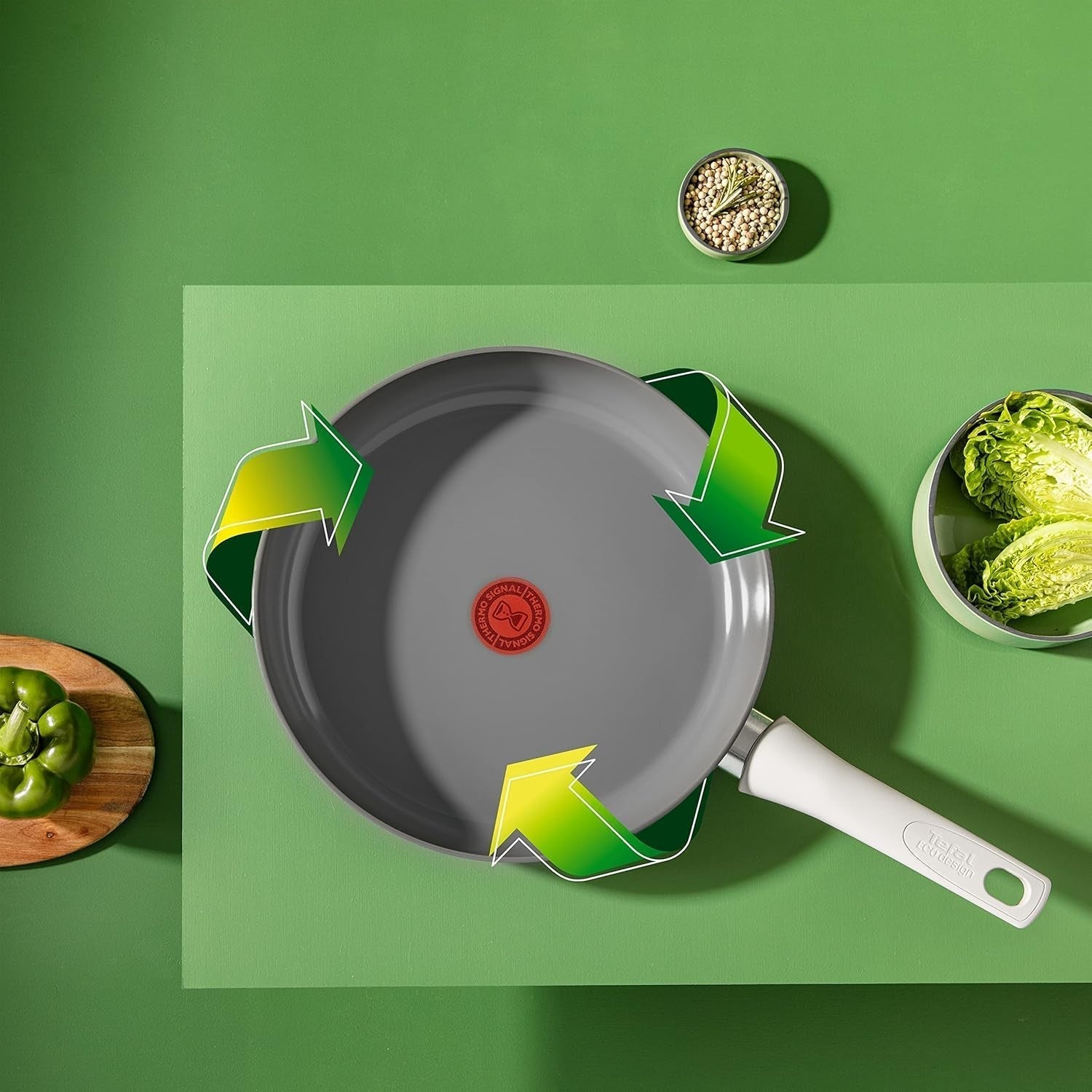 Tefal C42706 Förnya på panna 28 cm med keramisk tätning Krukor och stekpannor Naty Shop
