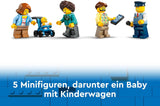 LEGO City dubbeldäckare buss, dubbeldäckare leksaksbuss, fordonsset för flickor och pojkar från 7 år, innehåller 5 figurer, inklusive en baby i en barnvagn 60407 Byggset Besuche den LEGO-Store