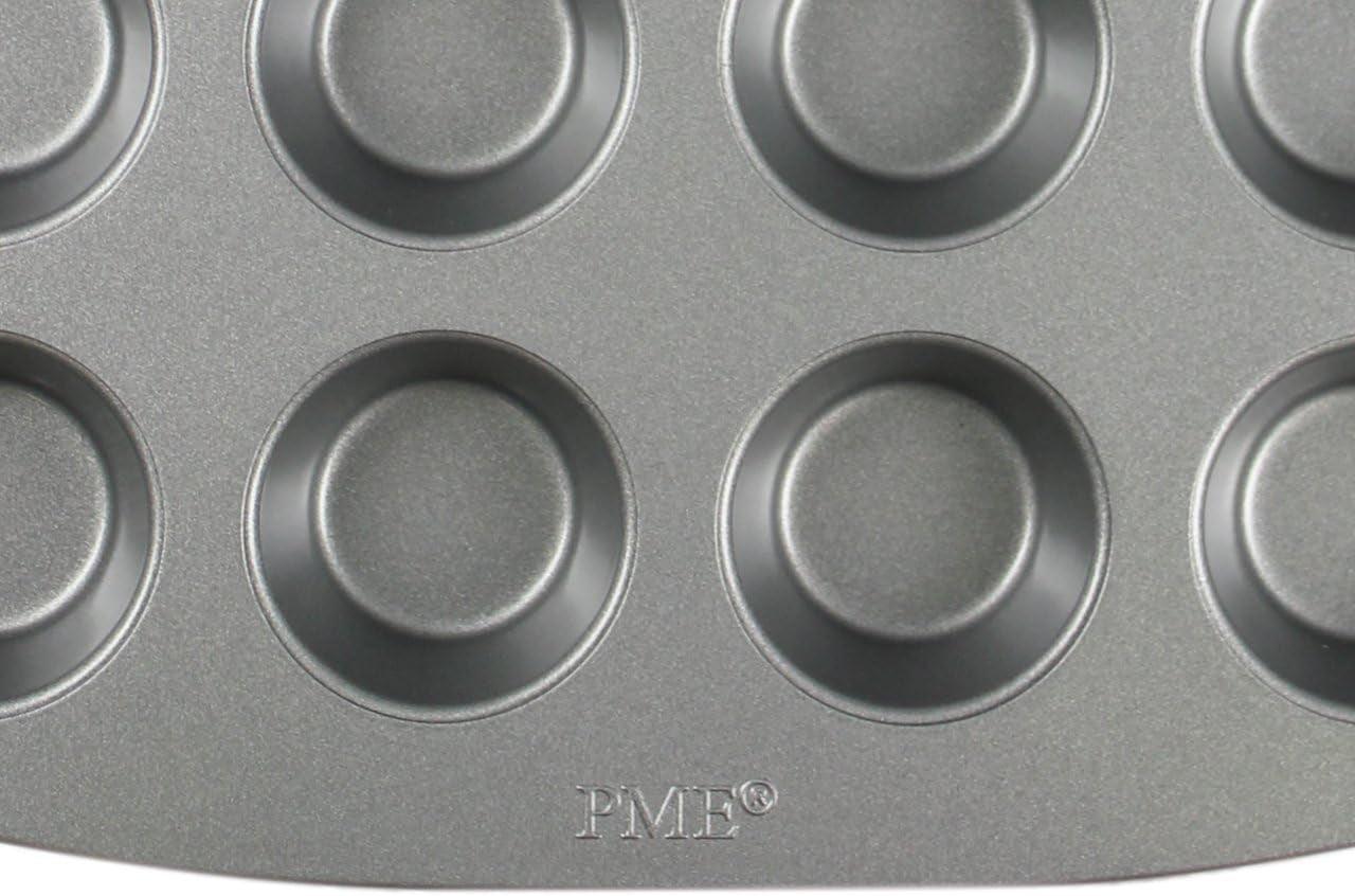 CSB111 Antihaftbeschichtete Mini-Muffinform Mit 24 Löchern Aus Karbonstahl, Edelstahl, Silver, 39,4 X 24,6 X 2,1 Cm Formar och brickor för bakning Naty Shop