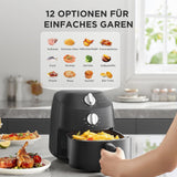 Midea Hot Air Fryer 2L, 1150W Airfryer, oljefri, Hot Air Fryer, Automatisk avstängningsfunktion Hushållsapparater Naty Shop
