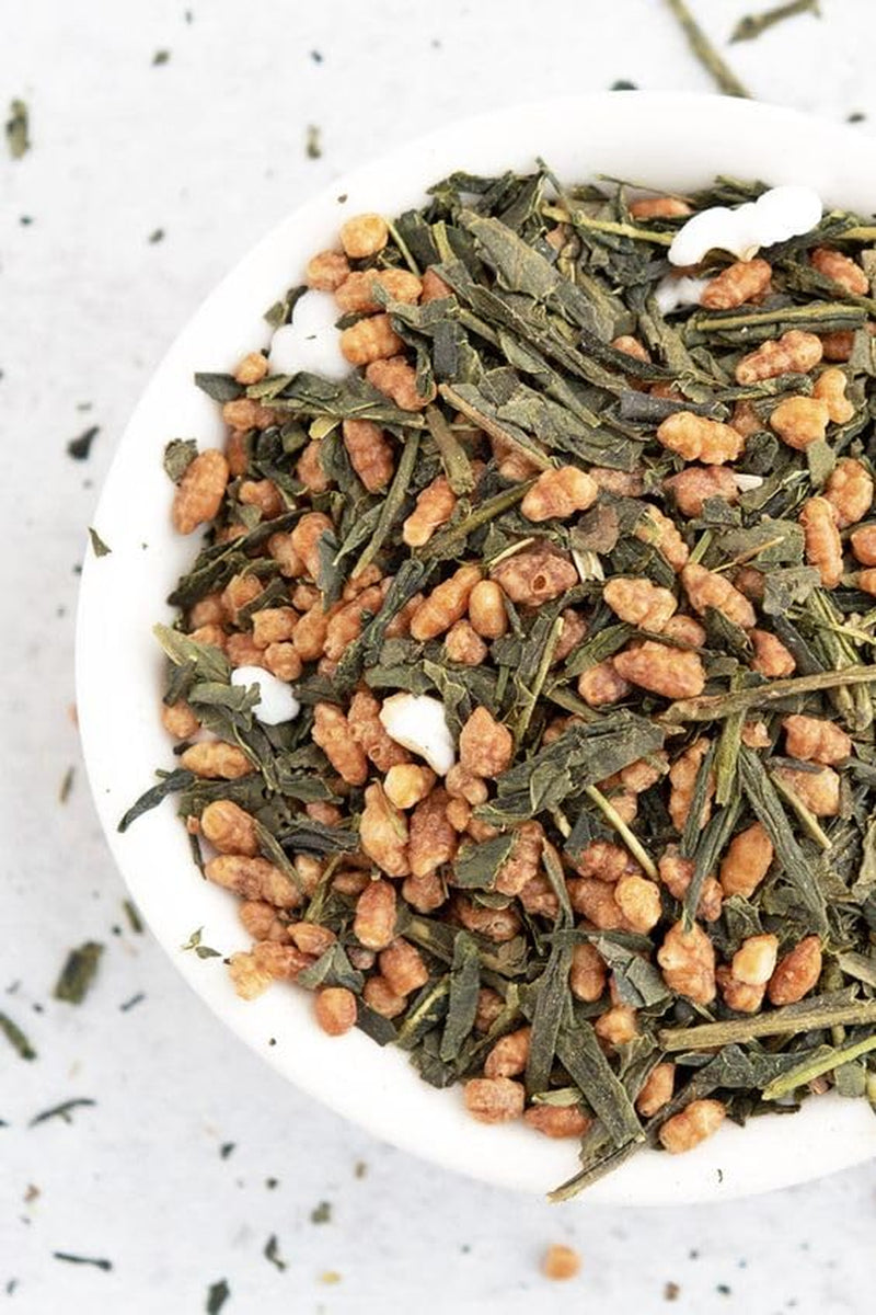 Grönt te Umami Bio Genmaicha från japanska kulturer, 100g - Teblad med stekt ris -