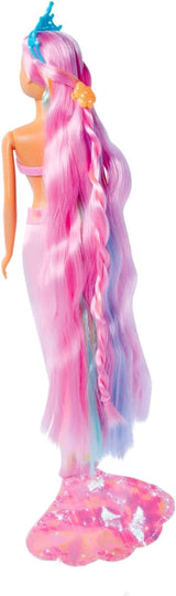 Simba 105733610 - Steffi Love Rainbow Mermaid, regnbågssjöjungfruklädd docka med färgglatt hår, hårspännen, kam och avtagbar fena, lekdocka 29cm, ålder 3+ Dolls Naty Shop