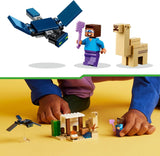 LEGO Minecraft Steve's Desert Expedition, videospelset för pojkar och flickor, biom med Steve, hus, statyetter och kamelleksak, gamerpresent för barn från 6 år 21251 Byggset Besuche den LEGO-Store