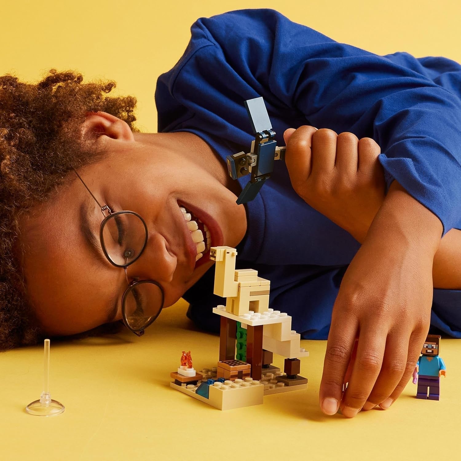 LEGO Minecraft Steve's Desert Expedition, videospelset för pojkar och flickor, biom med Steve, hus, statyetter och kamelleksak, gamerpresent för barn från 6 år 21251 Byggset Besuche den LEGO-Store