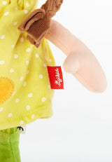 SIGIKID 39411 Liten mjuk flickdocka, babyleksak, rekommenderad från 6 månader, gul