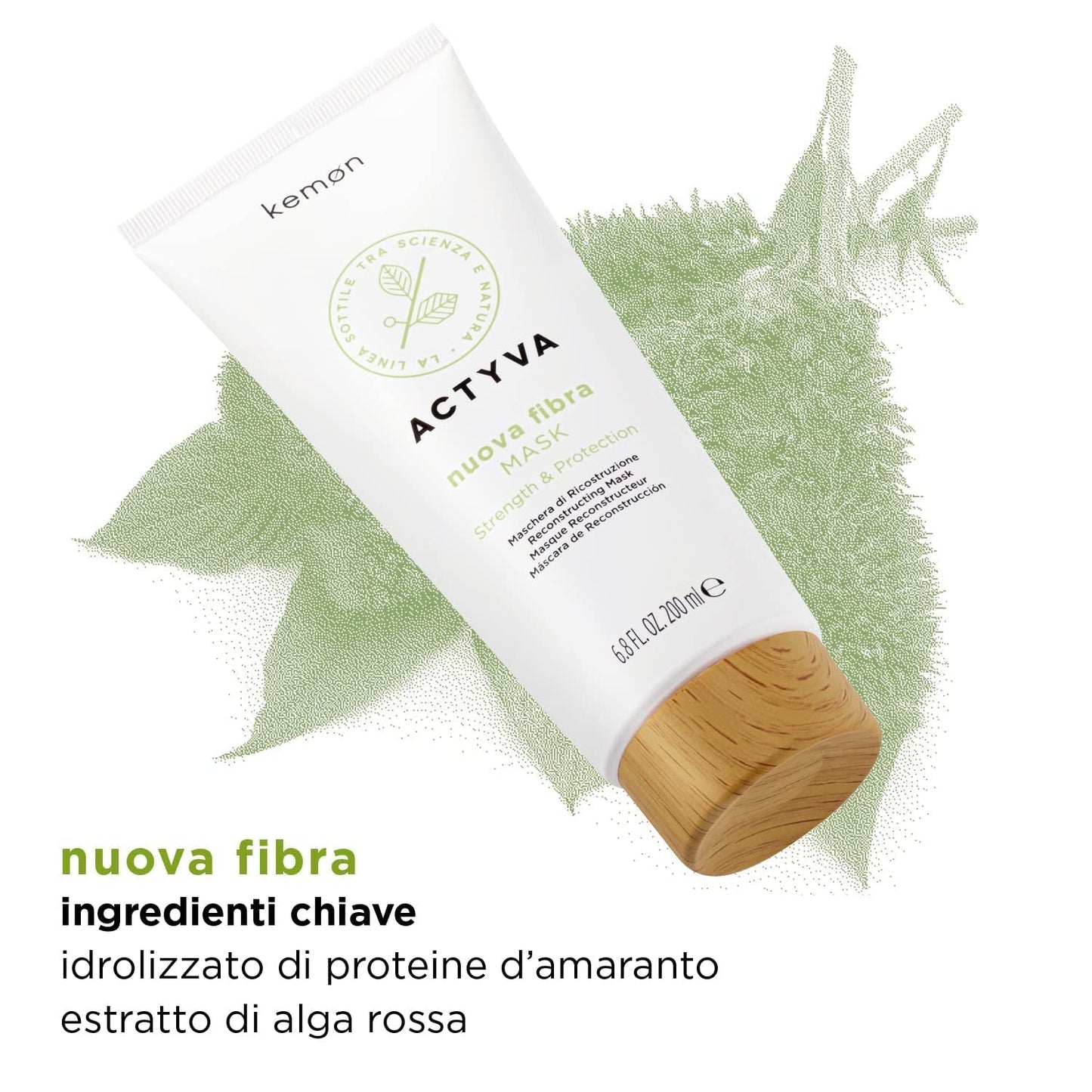 KEMON Actyva Nuova Fibra Mask 200 ml Hårmask Naty Shop