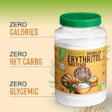 Naturligt organiskt erytritol, 10G = 7G socker, 1 kg sötningsmedel Naty Shop