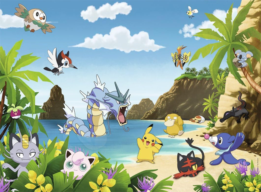 Ravensburger Pussel för barn - 12840 Fånga dem alla! - Pokémon-pussel för barn från 8 år, med 200 bitar i XXL Puzzle Naty Shop-format