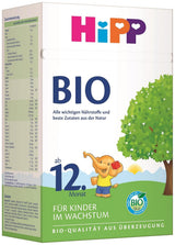 HiPP ekologisk tillväxtmjölk (4 x 600 g) efter 12 månader med kalcium, järn, vitamin C och D för växande småbarn, bästa ekologiska kvalitet