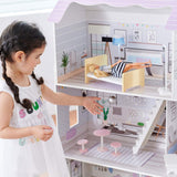 Teamson Kids Olivias Little World Giant dockhus med 16 docktillbehör, dockhus i trä med möbler, 3 våningar, dockhus för barn för 12 tum/30 cm dockor, ålder 3 år+ Naty Shop dockhus