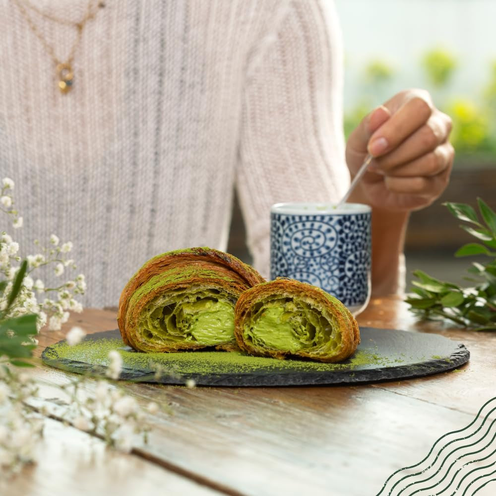 Naturalebio BIO Grönt tepulver 100 g. För matlagning och bakning. Original japansk matcha. Grönt te från Japan, veganskt, glutenfritt och icke-GMO. Naturlig ekologisk produkt.
