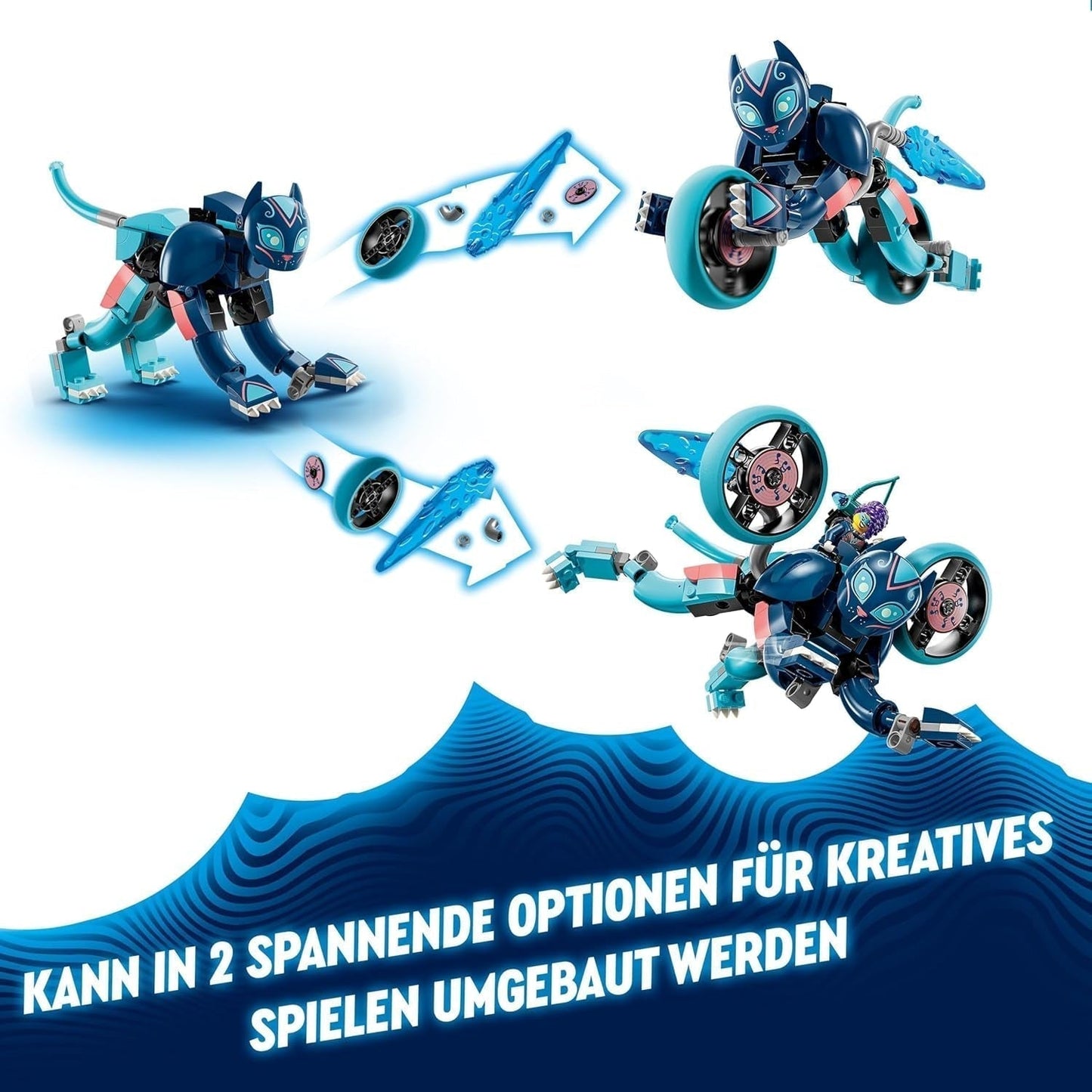 LEGO Dreamzzz Zoey's Cat Motorcycle 2 i 1 Gåva för 7+ år Djurmodell Byggkloss Leksak Motorcykel Fantasy Lekset för pojkar och flickor 71479 Byggset Beuche den LEGO-Store