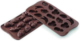 Silikonform Pralin Silikomart Frukt 3,2 x 3,2 x H 1,5 cm, 10 ml, 15 hålrum (SCG32) Kitchen Naty Shop