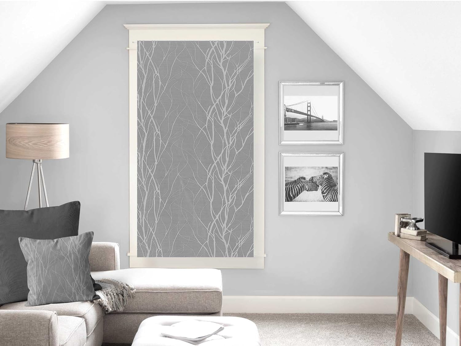 Soleil D'Ocre Liane Bise-Bise, Polyester, Vit, 70 X 200 Cm Täcken och täcken Naty Shop Grå H160 X B60 Cm (paket med 1)
