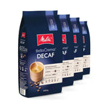Melitta BellaCrema Koffeinfria kaffebönor 4 x 1 kg Omalda kaffebönor för helautomatiska kaffemaskiner Koffeinfri Lättrostad Tysk Rost 3 Styrka