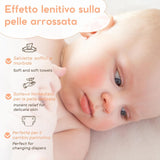 Babyservetter med talk för känslig hud, alkoholfri, hudvänlig, pH 5,5, lätt doftande, 1200 Count (12-pack)