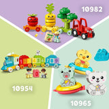 LEGO DUPLO djurtåg, leksakståg med hjul, kreativt byggande och återuppbyggande av djurfigurer, pedagogisk leksak för småbarn, födelsedagspresent för djurälskare Flickor och pojkar 1½ år gamla 10412 Byggset Besuche den LEGO-Store