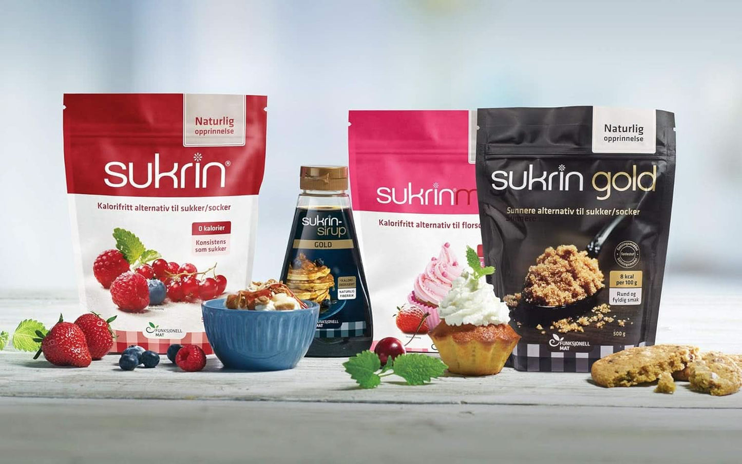 Sukrin Erythritol, naturligt alternativ till socker utan kalorier, 1 pack, 500 gram Sweeteners Naty Shop