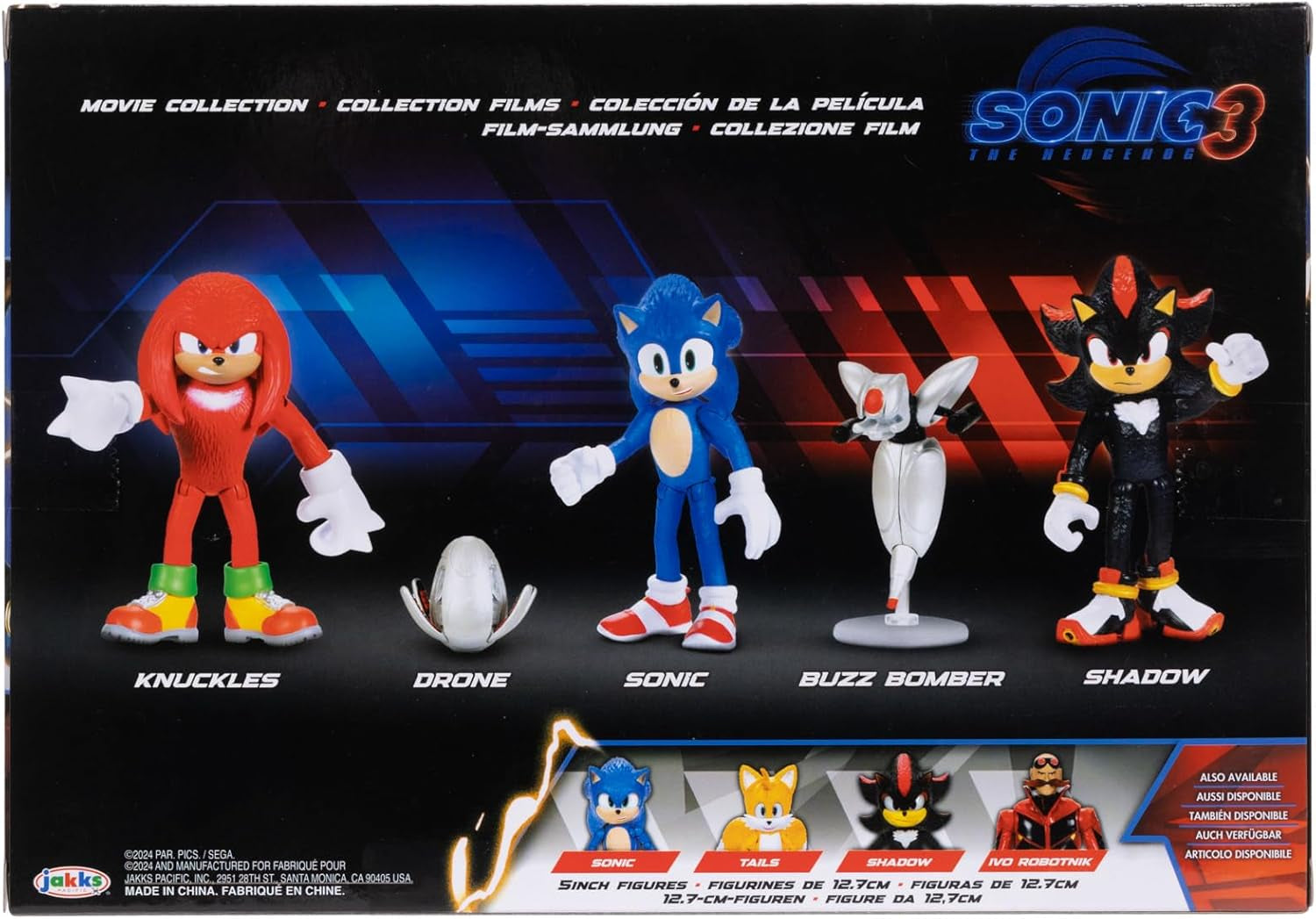 Sonic 3 Film 6 Cm Actionfigurer Multipack Actionfigurer Naty Shop