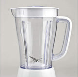 Girmi FR46 Elektrisch mixer, 1,5 liter, 2 Geschwindigkeiten Mit Pulse-Funktion, 4 Edelstahlklingen, Messbecherdeckel, Messbecher Mit Scale, Sicherheitseinrichtung, Weiß/Rot Kitchen Naty Shop