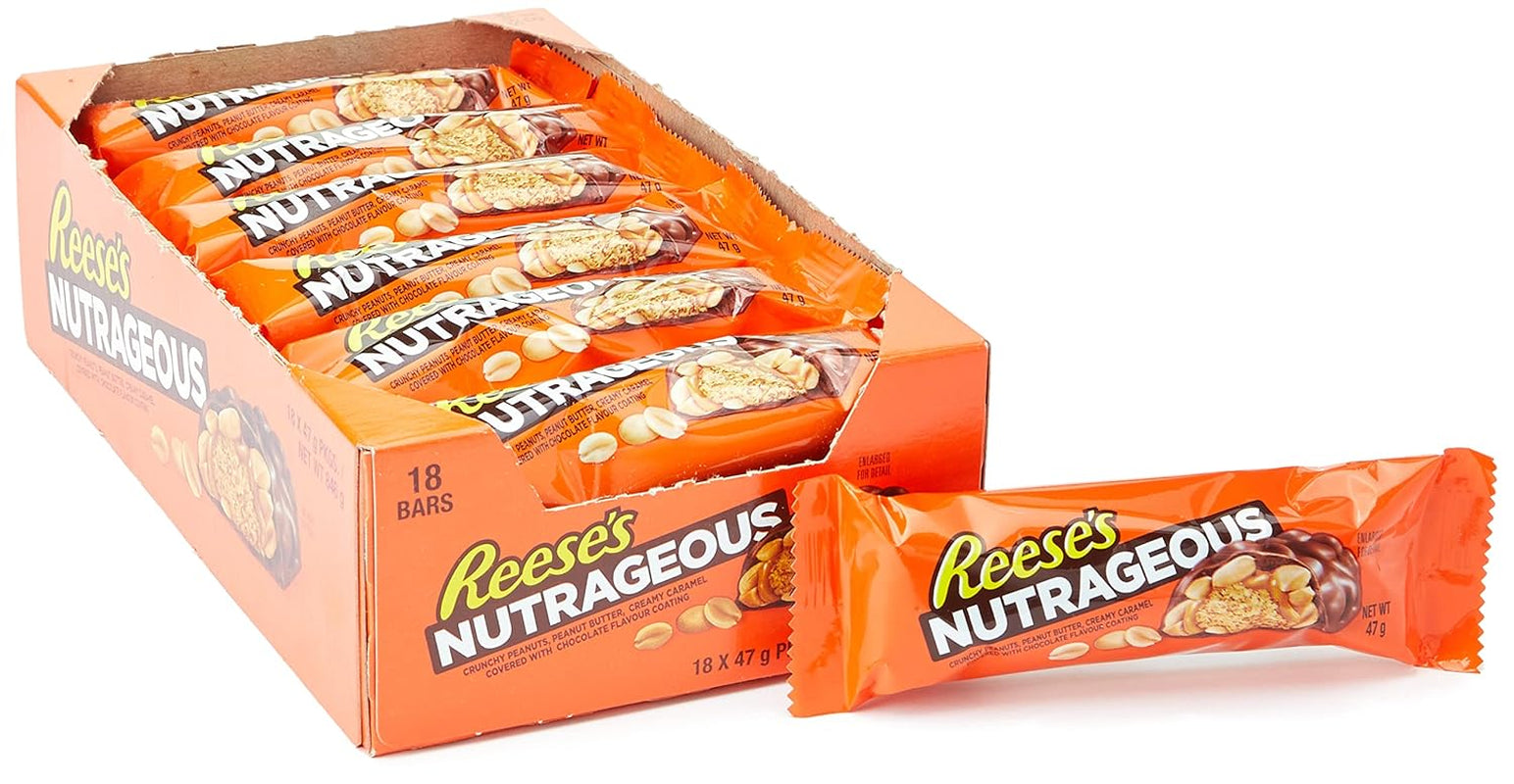 Nutrageous Peanut Butter - Peanut Butter Chokladkakor: 18 bitar (18 x 47g)