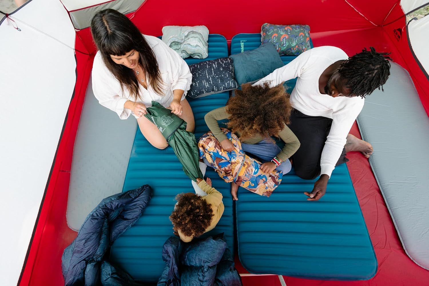 Therm-A-Rest Cascade komprimerbar kudde med sladd, campingkudde, färg: Topowave, storlek: L Naty Shop resekuddar