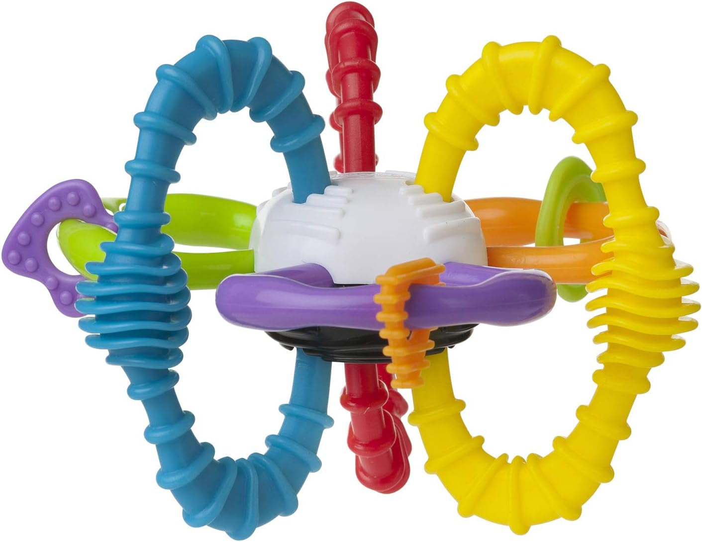 Playgro skallerboll för barn - skallerboll för barn - skallerboll för barn - skallerboll - motorik - leksak för barn - motorik för barn - färgglada Leksaker Bebe Naty Shop Bend and Twist Ball
