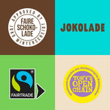 JOKOLADE PRALINE Box 80g | Generös fyllning med hasselnötsnougatkräm och chips | Rättvisemärkt choklad från Joko Winterscheidt