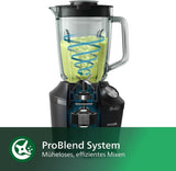 Philips Standmixer Och Smoothie Maker – 600W, 2-liters becher, Homeid-app, 2 Geschwindigkeitsstufen + Impulsfunktion, Problend, Ice-Crush-Funktion (HR2291/41) Kitchen Naty Shop