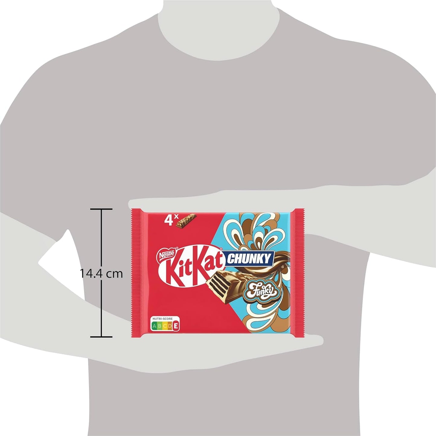 Nestlé Chunky Funky Crispy Wafer i Mjölkchoklad Multipack 2-pack (4 x 40g vardera)