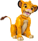 Lego Ç€ Disney Simba, den unge lejonkungen, byggleksak för insamling med kreativa djurfigurer, avkopplande aktivitet för vuxna, presentidé för kvinnor 43247 Byggset Besuche den LEGO-Store