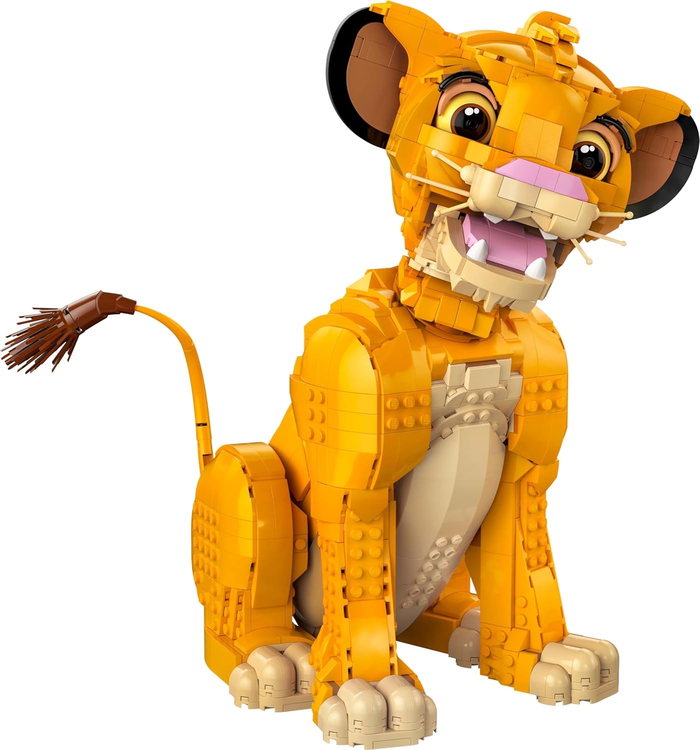 Lego Ç€ Disney Simba, den unge lejonkungen, byggleksak för insamling med kreativa djurfigurer, avkopplande aktivitet för vuxna, presentidé för kvinnor 43247 Byggset Besuche den LEGO-Store