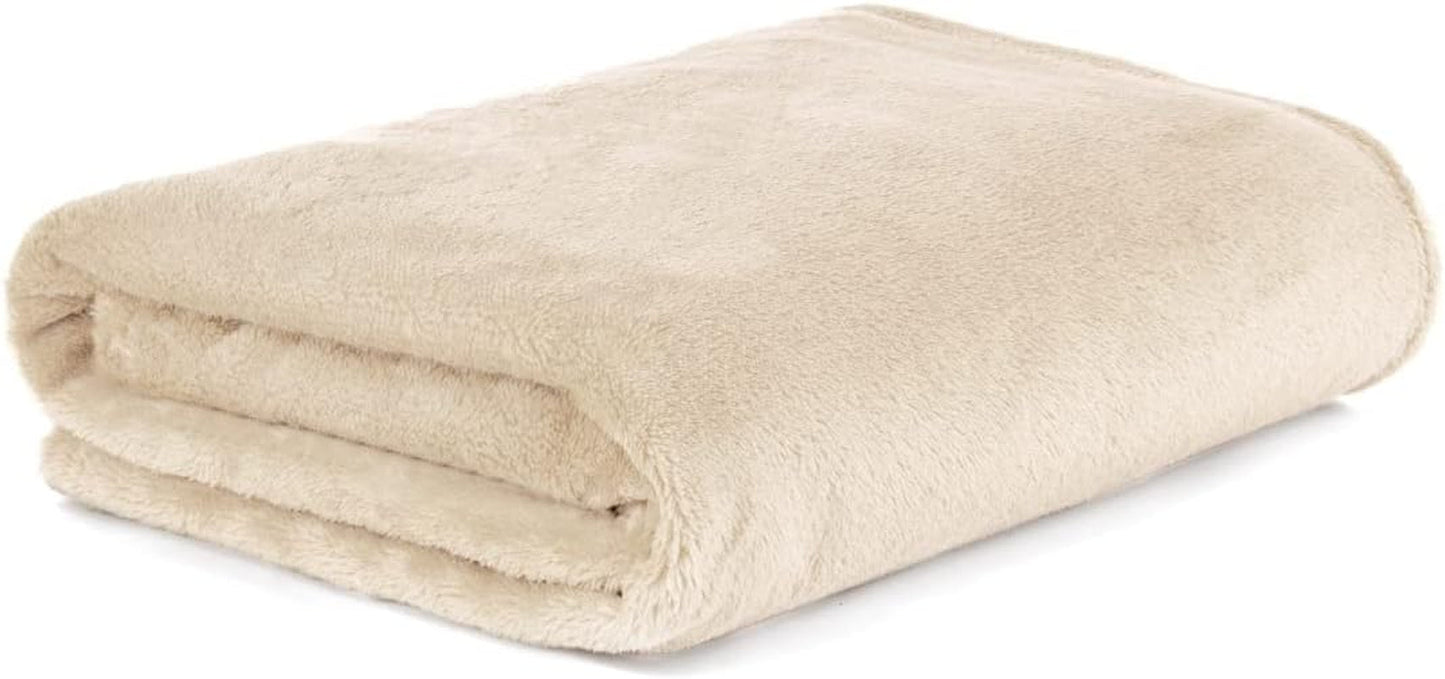 HOMLA Fluffig och varmröd fleecefilt - för soffa och säng Bekväm filt Sofffilt Vardagsrumsfilt - lättskött 150 X 200 cm Rosa Sängar och filtar Besuche den HOMLA-Store Beige Polyesterröd 150X200 Cm